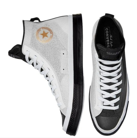 Converse All Star Chuck 70 Hi White & Black Mesh Mens Sz / 170419C - Picture 2 of 12